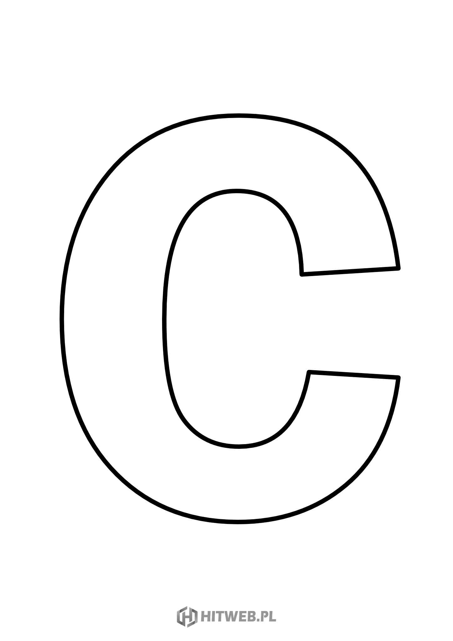litera C do druku